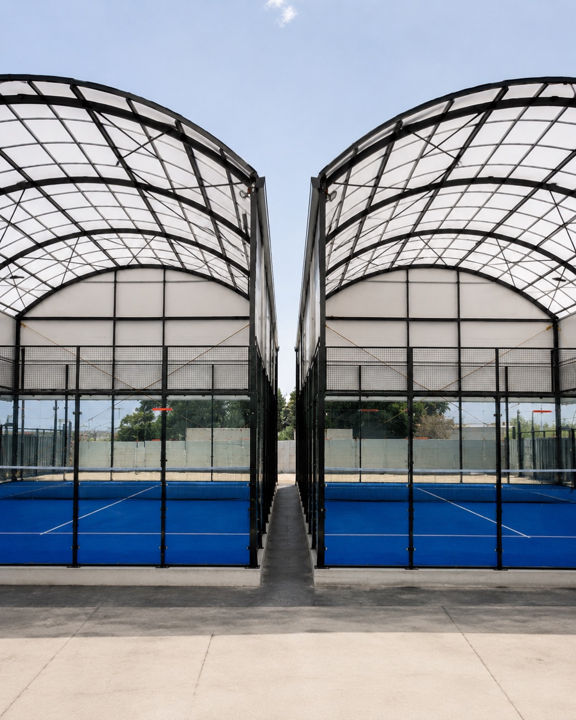 Copertura per Padel e Tennis 60 × 22 × 8,00 m