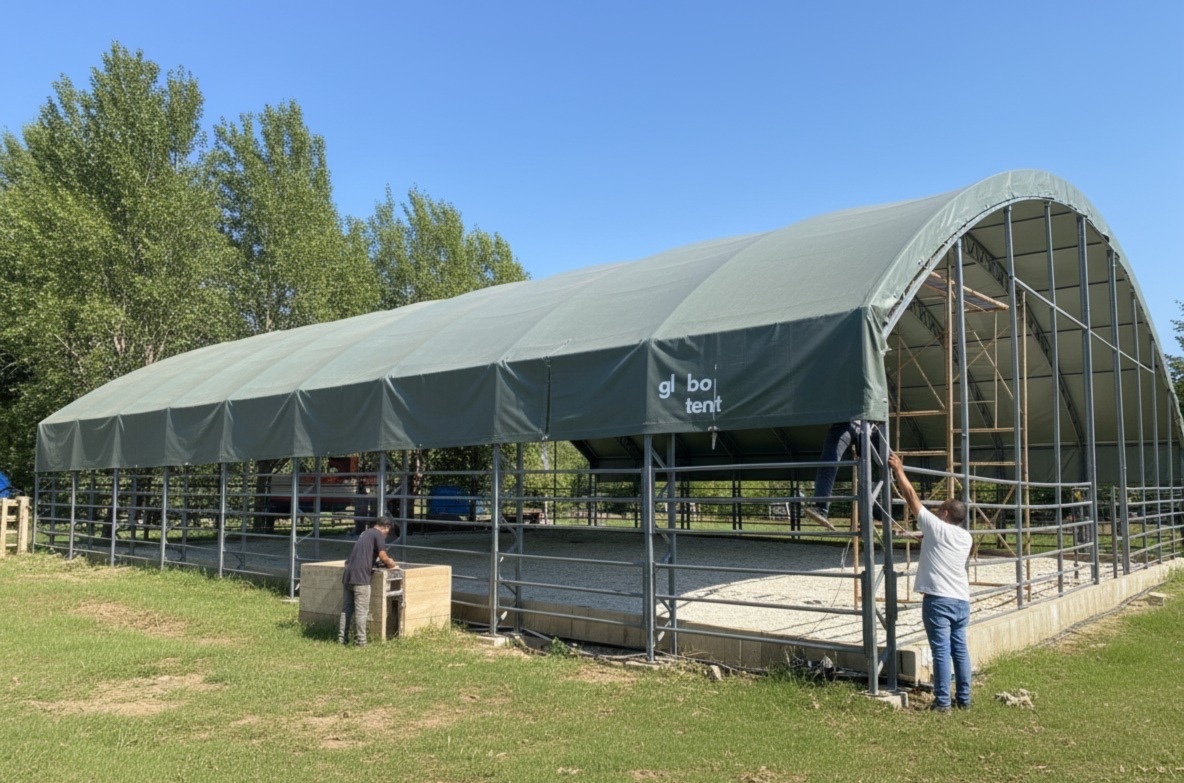 Copertura per Maneggio 20 × 20 × 6,5 m
