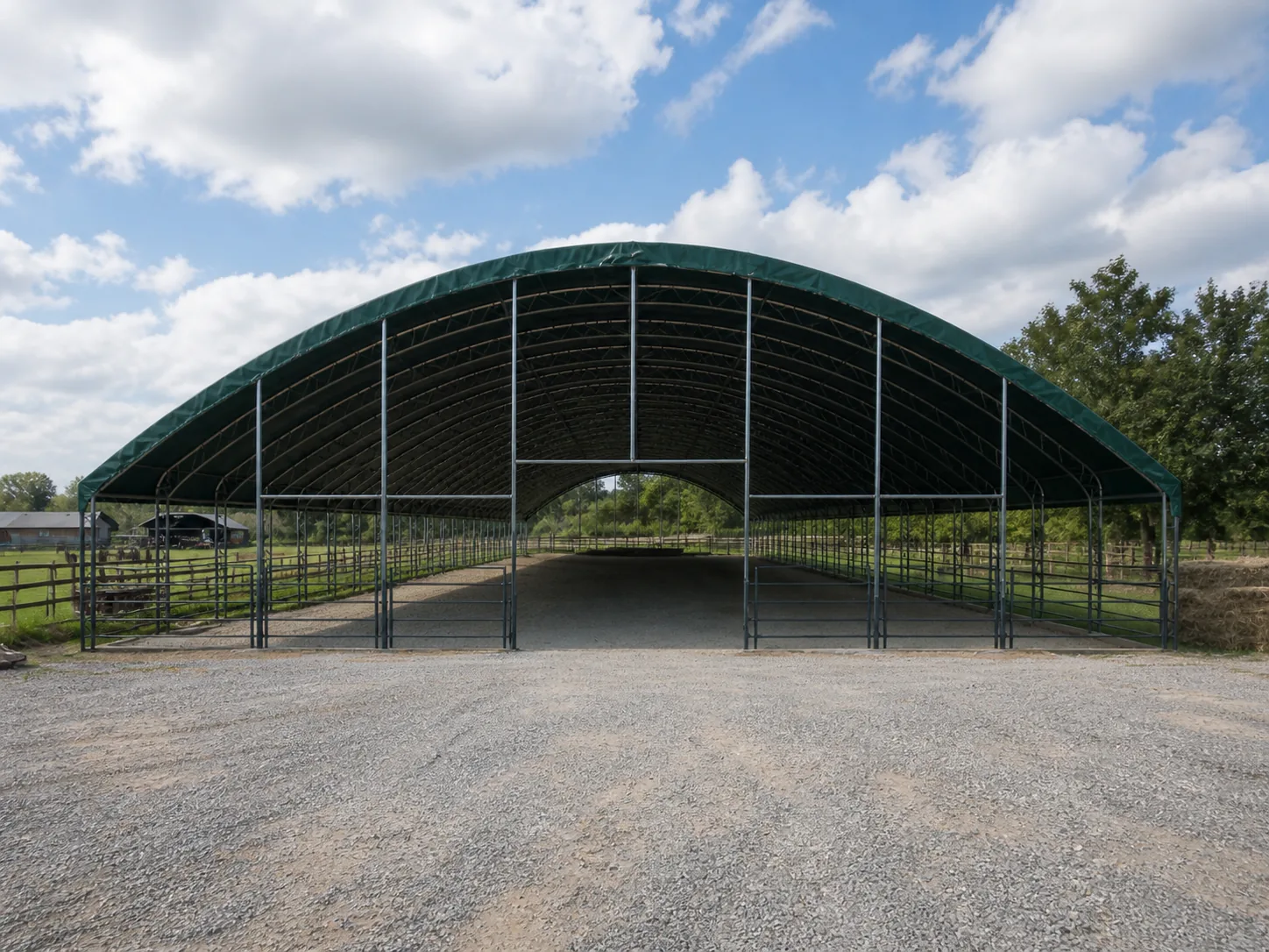 Copertura per Maneggio 20 × 60 × 6,5 m
