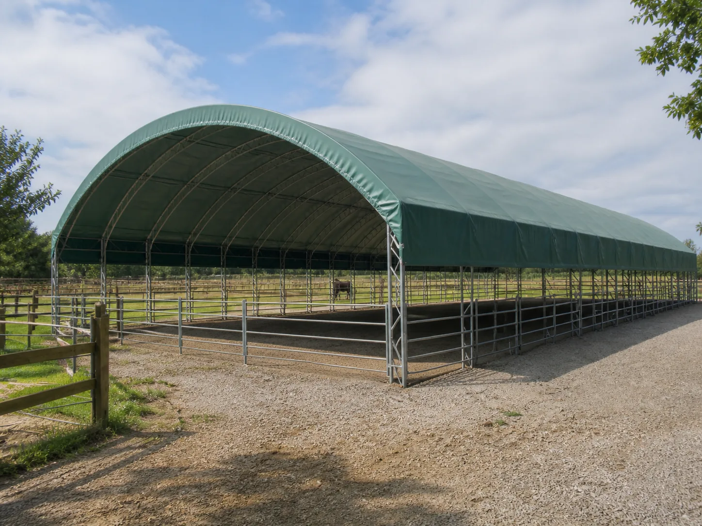 Copertura per Maneggio 20 × 80 × 6,5 m